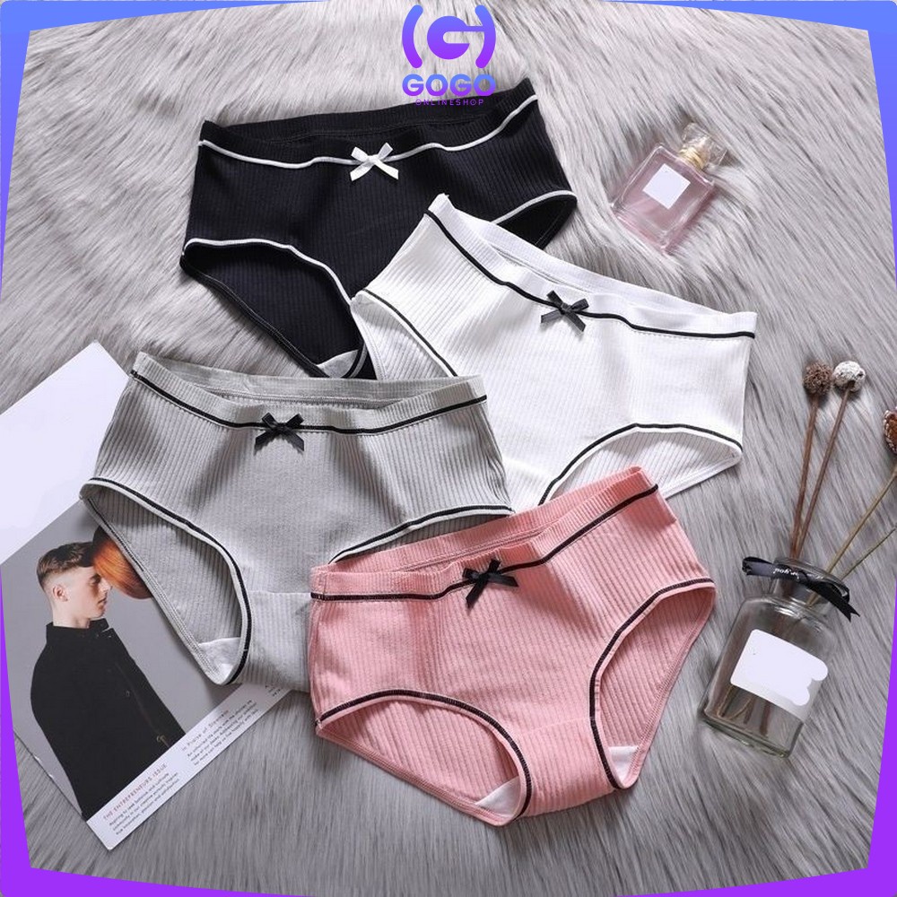 GOGO-P61 Celana Dalam Wanita Polos List Pita CD Cewek Import / CD Wanita / Kolor Wanita Sexy