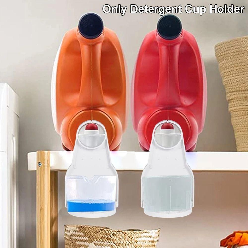 [Elegan] Detergent Cup Holder Portable Praktis Tray Cup Holder Mencegah Luber Perlengkapan Penyimpanan Mudah Digunakan Universal Type Akumulator Tray