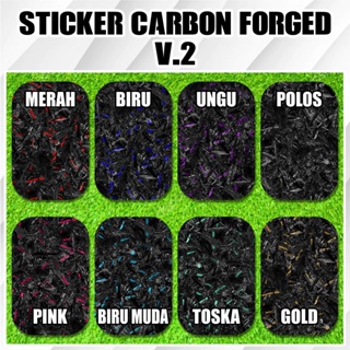V2 Sticker Carbon Forged Stiker Motor