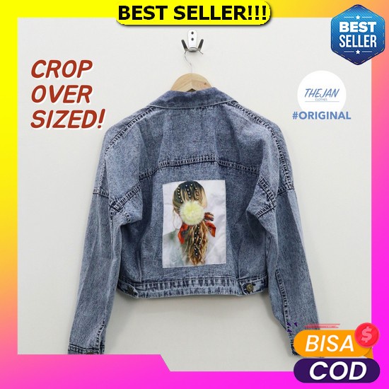 Jaket Jeans Denim Wanita Jaket Jeans Oversize Cardy Jeans Wanita Termurah Jaket Wanita Terbaru 2022 
