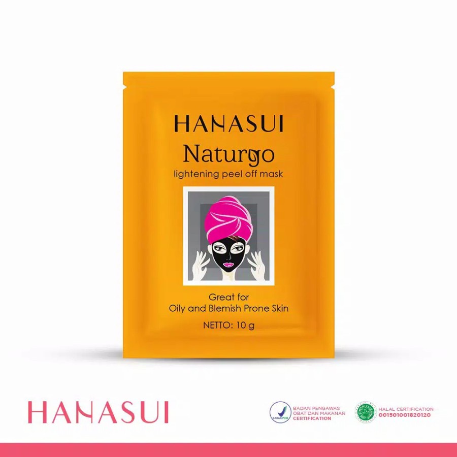 Nama Deptstore - Hanasui Naturgo Peel Off Mask Black Sachet