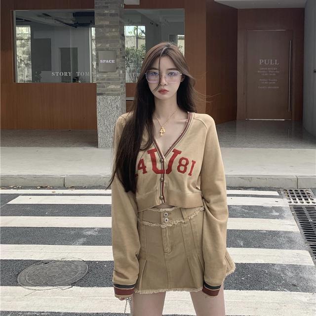 Red Setelan jas one-piece gaya Korea baru desain chic rasa ceruk jaket lengan panjang kasual serbaguna dalam rok wanita trendi