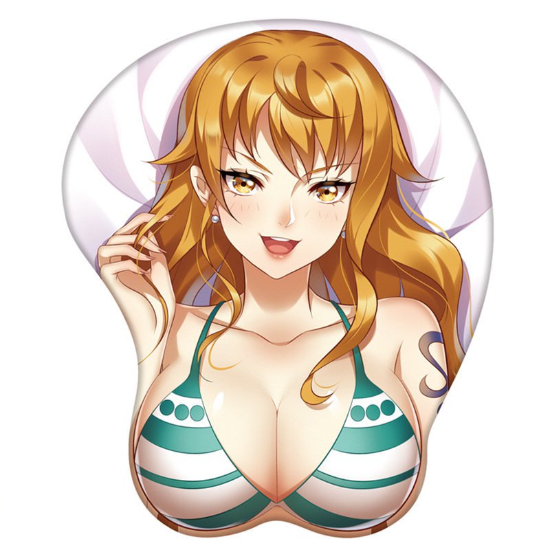 3D Payudara Seksi Mouse Pad Silikon Merah Pergelangan Tangan Gadis Nakal Mousepad Besar Game Muismat
