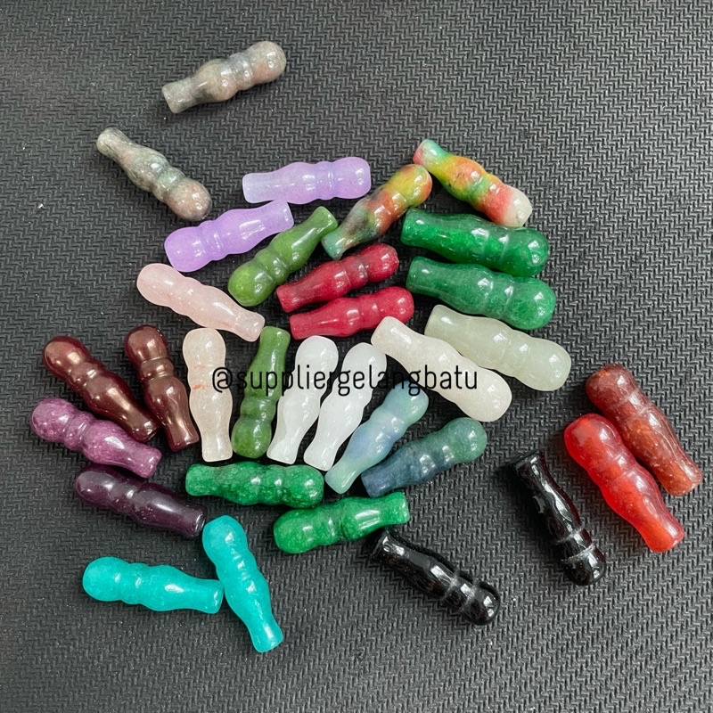 Bahan Kepala Tasbih Batu Besar Kecil dan Pembatas Tasbih ecer DIY CRAFT