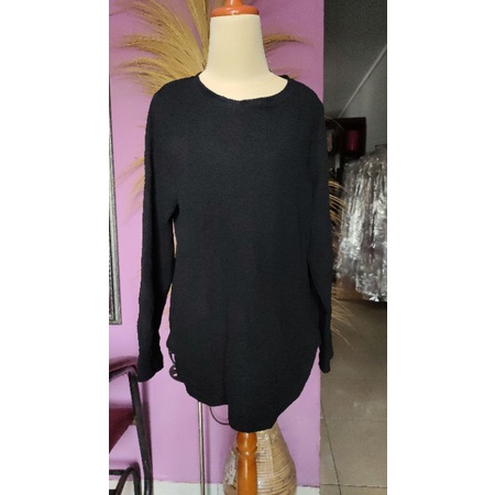 Blouse Polos Hitam