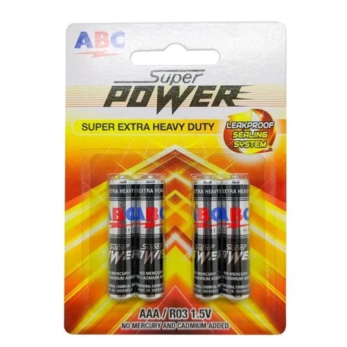 ABC BATERAI SUPER POWER AAA R03
