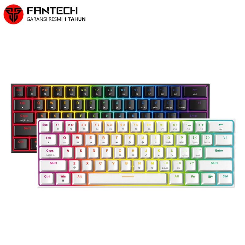 Fantech Maxfit61 MK857 60% RGB Mechanical Keyboard Gaming - Original