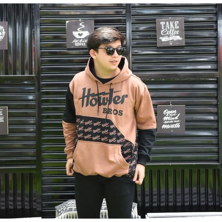 Jacket HOWLER Hoodie Oversize Sweater Pria Gravity Warna Kombinasi Daily Look Style Fashion Ala Korean