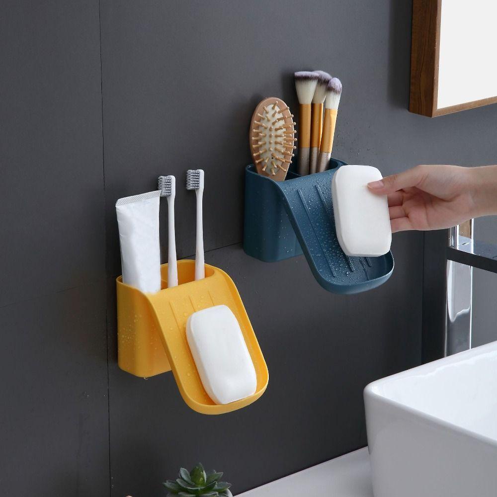 Populer Tempat Sabun Cuci Piring Tahan Lama Shower Gel Holder Rak Wadah Sisir Sikat Gigi Multi Fungsi