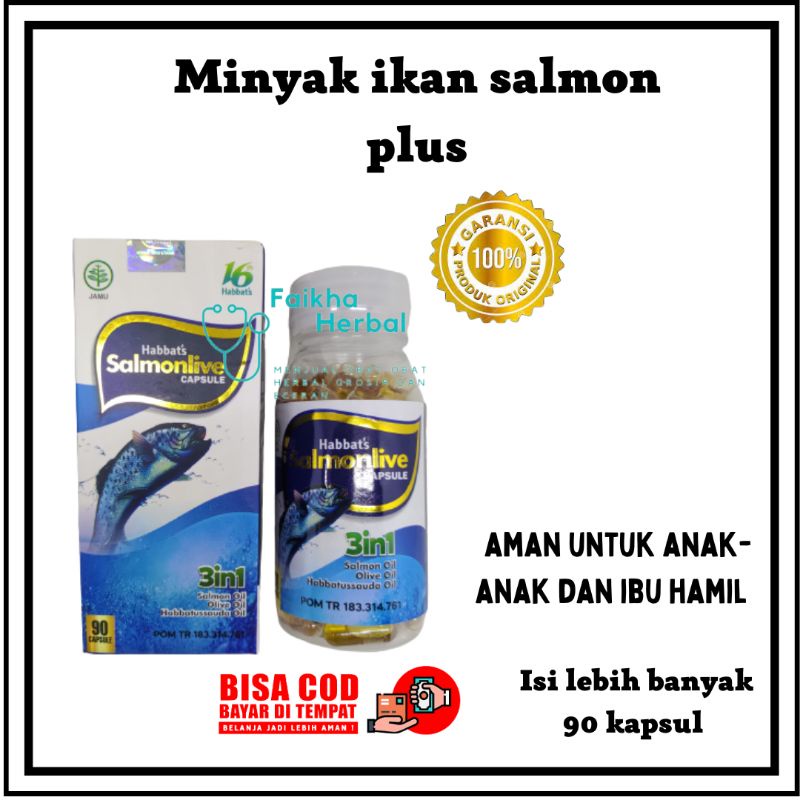 Minyak Ikan Salmon Fish Oil Anak Original