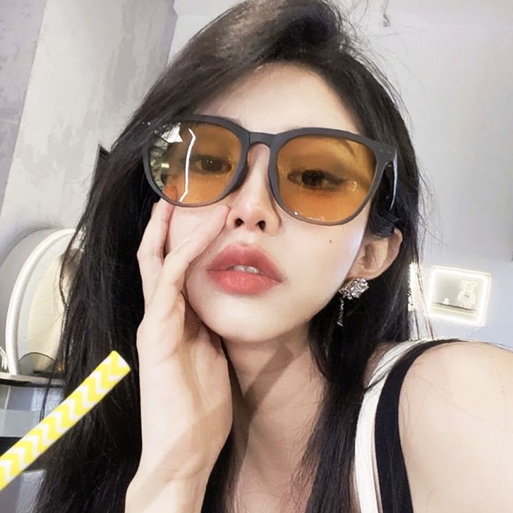 BAJ Kacamata Hitam Wanita Lipat Korea Fashion KacaMata Gaya Pantai Terbaru Bisa di LIPAT Sunglasses Anti-UV 400 Wanita Pria Import Kacamata Murah KC042