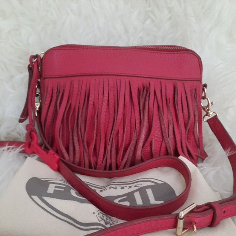 Preloved sling bag Fossil Sydney Fringe