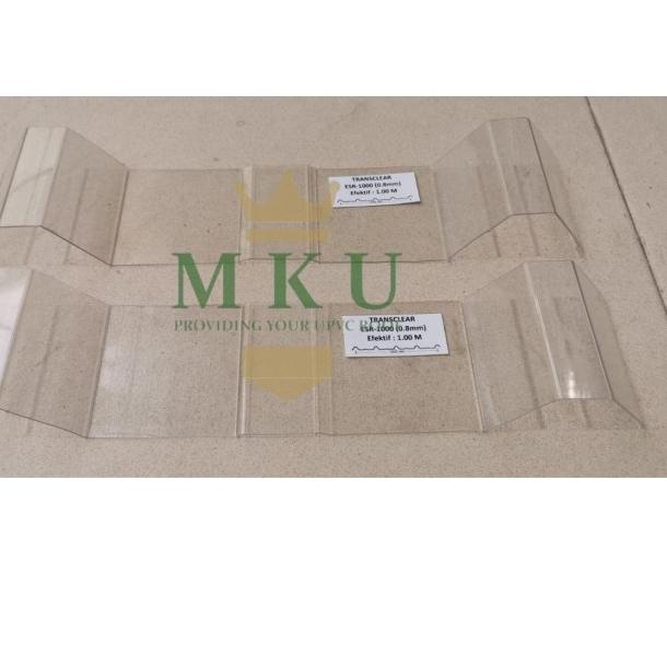 Atap uPVC Exeltech Transclear (Bening Transparan)