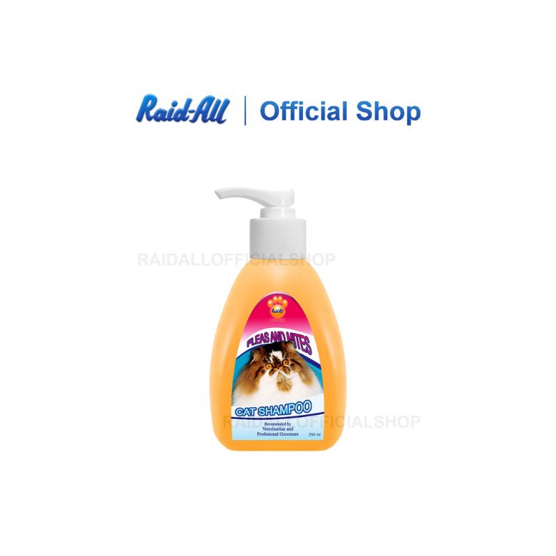 shampo kucing my kitty fleas and mites 250ml raid all anti kutu