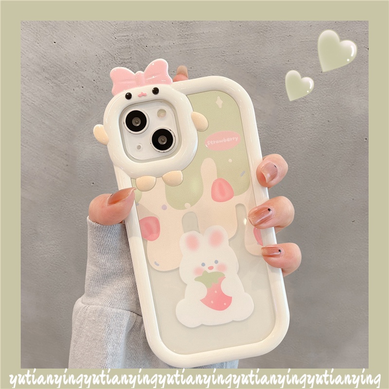 Soft Case TPU Motif Kartun Kelinci Beruang 3D Untuk Samsung A02s A13 A03 A12 A53 A32 A22 A23 A52 A73 A50 A03s A52s A50s A71 A11 A33S