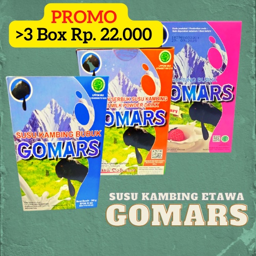 

GOMARS Susu Kambing Etawa l Susu Bubuk l Full Cream 200g (Grosir) - Khusus Lampung