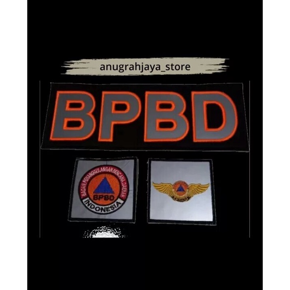 Logo bordir PATCH satu set BPBD
