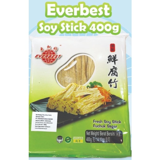 Everbest Soy Stick Fuchuk Segar 200 &amp; 400 gr Kembang Tahu Stick Vegetarian Fresh