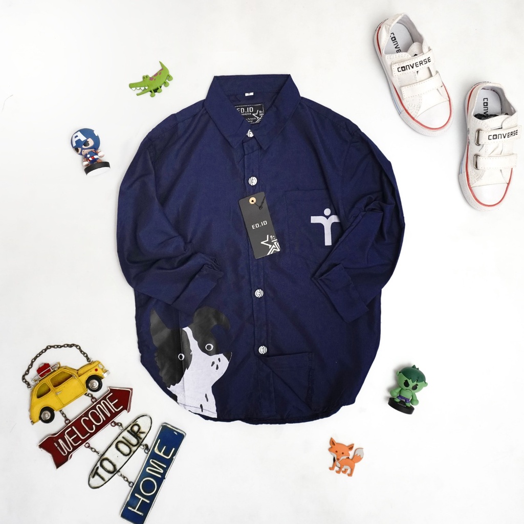 Mokokomo kemeja anak laki-laki Bolto Atasan anak Lengan panjang Fashion Anak Terbaru