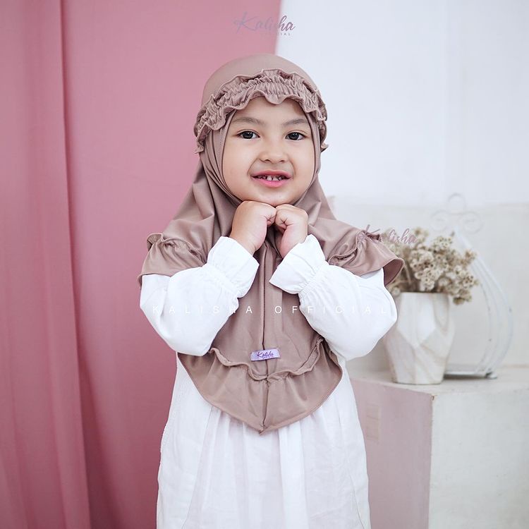Jilbab Anak Rania Rempel Kerudung Anak Jersey Premium
