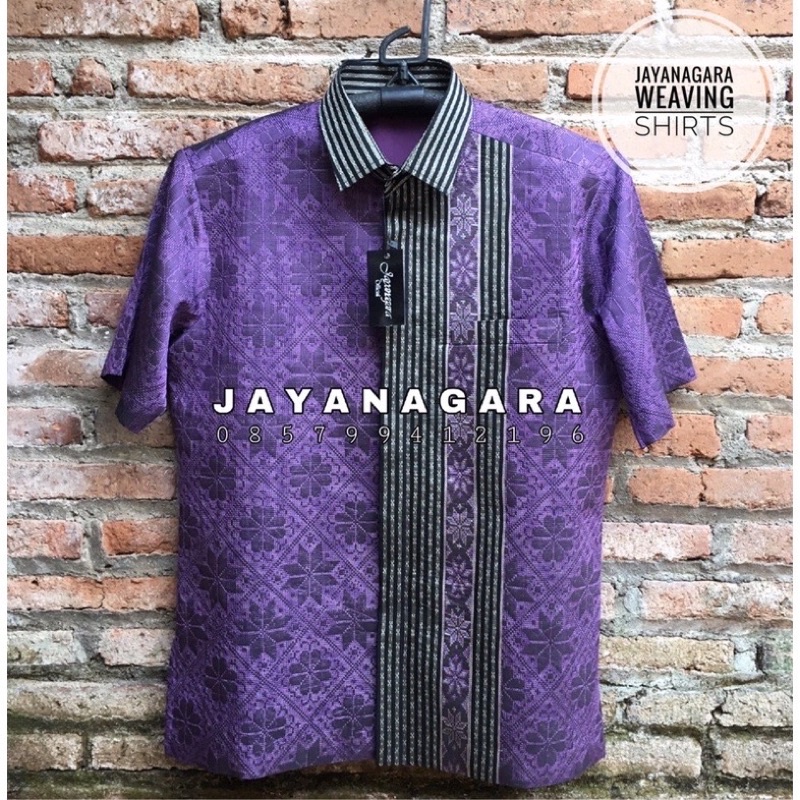 Kemeja Tenun Jayanagara Original Handwoven 010