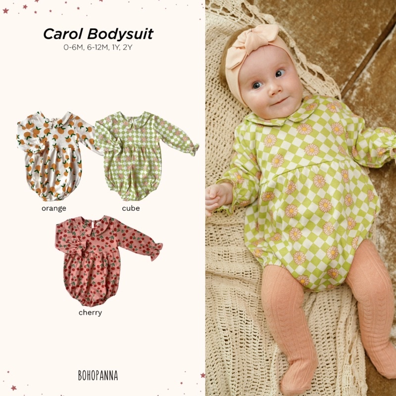 Bohopanna Yvonne &amp; Carol Bodysuit / Romper Bodysuit Bayi 0-2thn