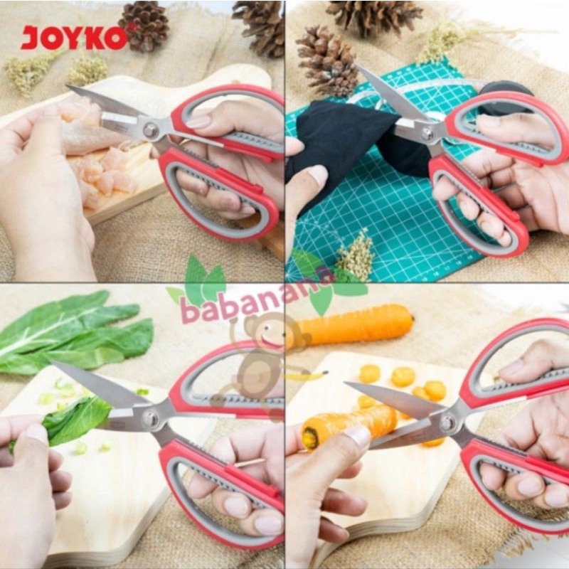 Gunting Joyko SC-13 heavy Duty Soft Grip Scissors pemotong multifungsi