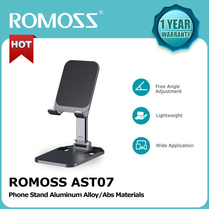 Romoss AST07 Cellphone Stand Foldable Desk Phone Holder Adjustable