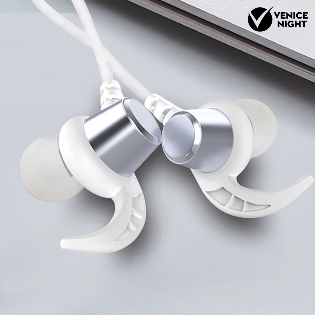 (VNEP) (Berkabel) Earphone In-ear Noise Reduction 3.5mm Heavy Bass Sports Gaming Headset dengan Mikrofon untuk Ponsel