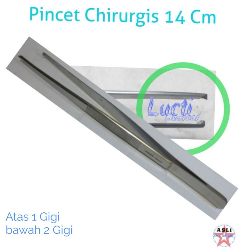 Pinset Chirurgis Pinset 14 cm Stainless pinset bedah