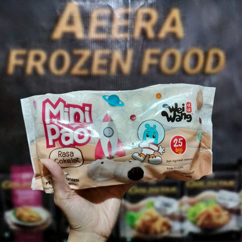 

Wei Wang Mini Pao Cokelat 25Biji 440Gr