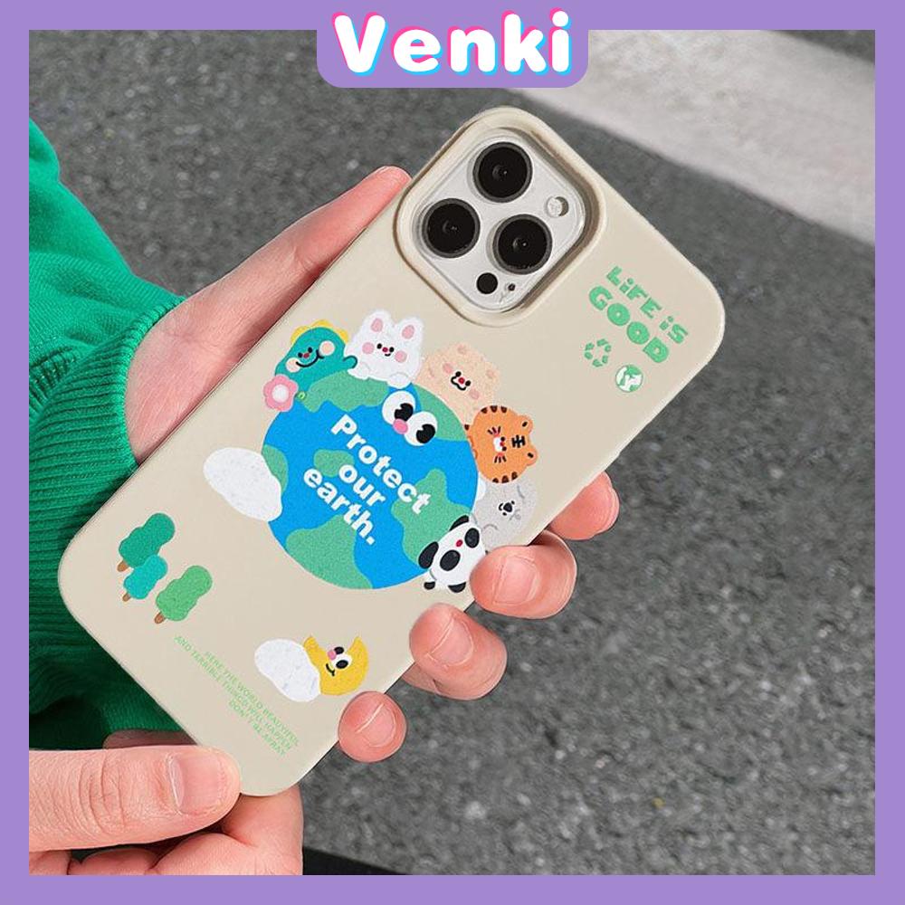 Case iPhone 14 Pro Max TPU Soft Case Cute Cartoon Earth Glossy Khaki Candy Case Camera Protection Shockproof For iPhone 14 13 12 11 Plus Pro Max 7 Plus X XR