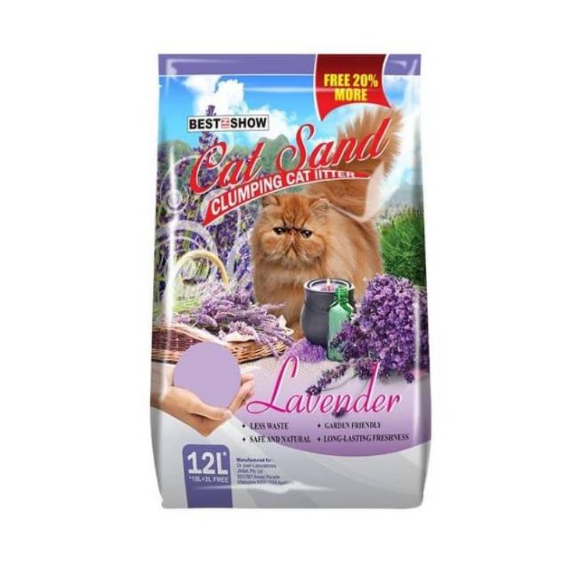 Gojek Pasir Cat Sand 12L Lavender- free scoop