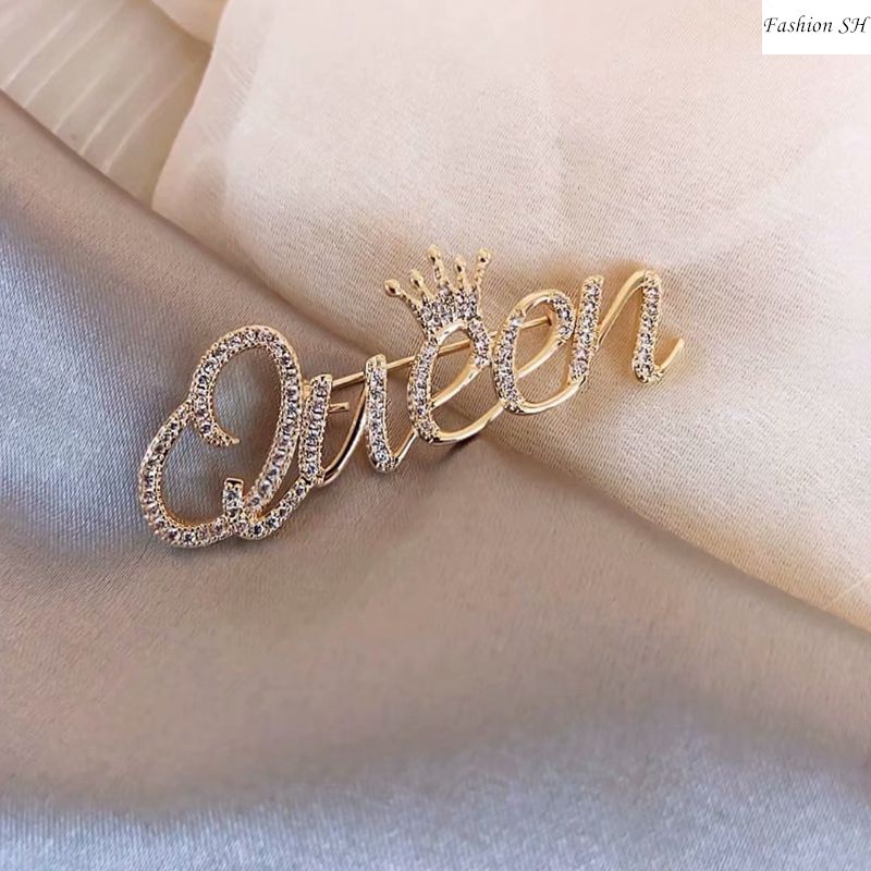 Bros Desain Tulisan queen Bahan alloy Untuk Wanita M70084