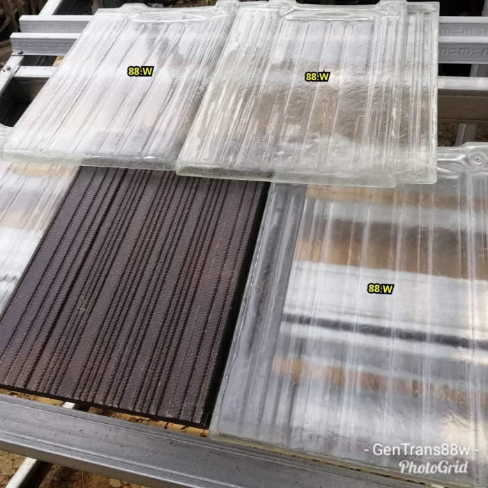 Genteng Kaca Flat Flora / Genteng Murah Berkualitas