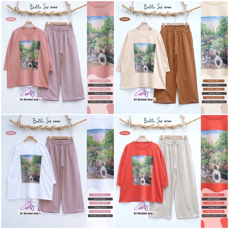 SETELAN WANITA BELLA SET JUMBO BY ANTY’S