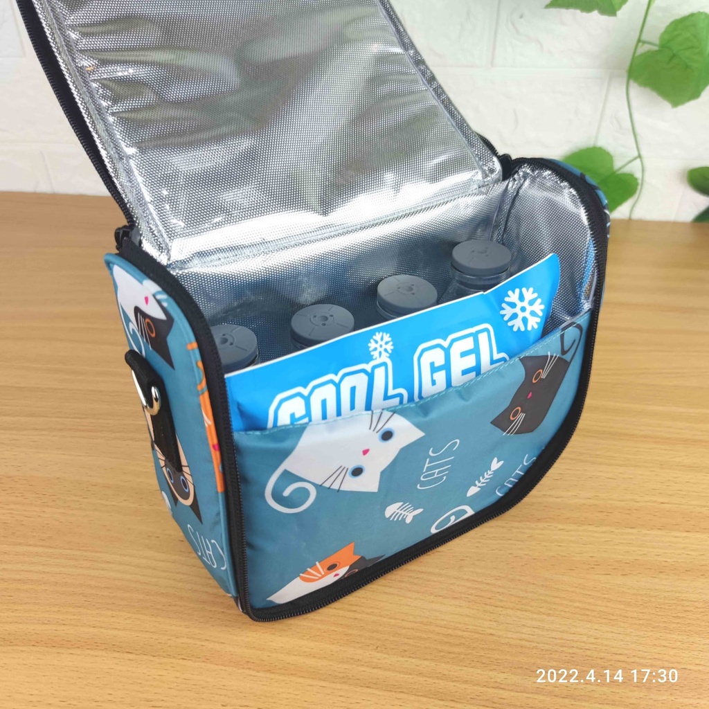 Paket Cooler Bag Plus Botol Asi 4pc &amp; Ice Gel