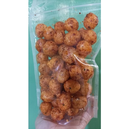 

Cimol kering/kelereng pedas gurih daun jeruk & original daun jeruk kemasan 125gr