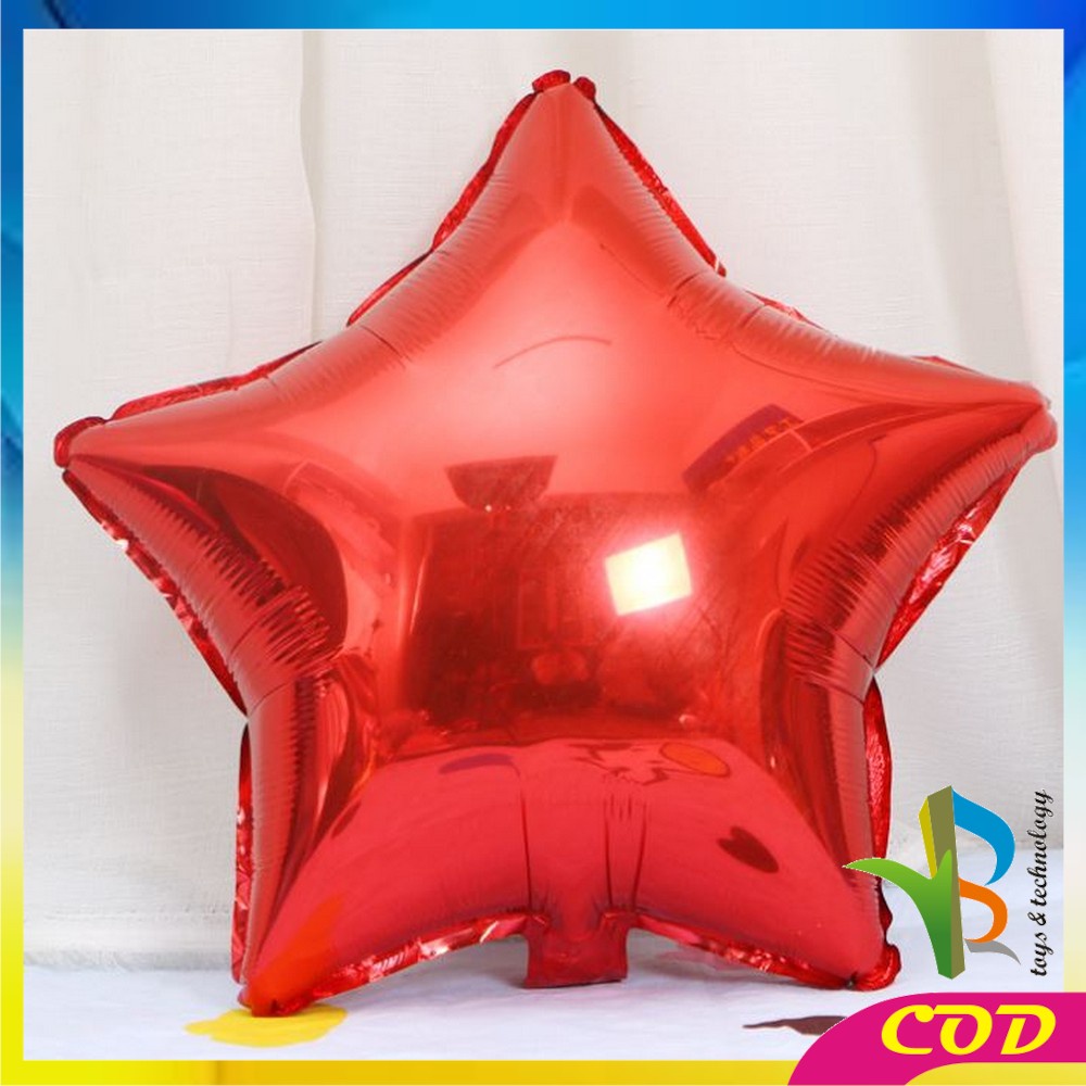 RB-C390 Balon Foil Bintang Perlengkapan Dekorasi Ulang Tahun / Balon Foil Bintang Star Ballon Foil Pesta Murah