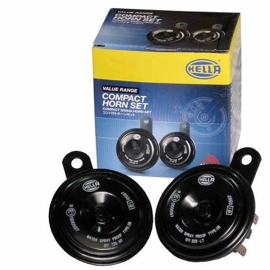 Klakson Disk Hella Hitam 12V 24V / Klakson Hella Disc Classic Original