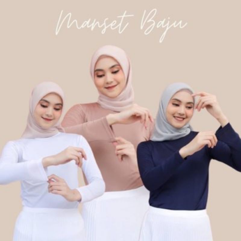 manset baju kaos wanita/manset muslim/inner dalaman wanita