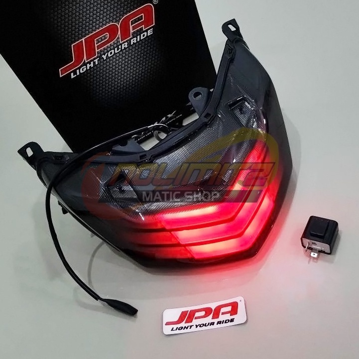 Stoplamp JPA Lampu Rem Belakang Running LED 3 in 1 Biru Merah Yamaha NMAX OLD