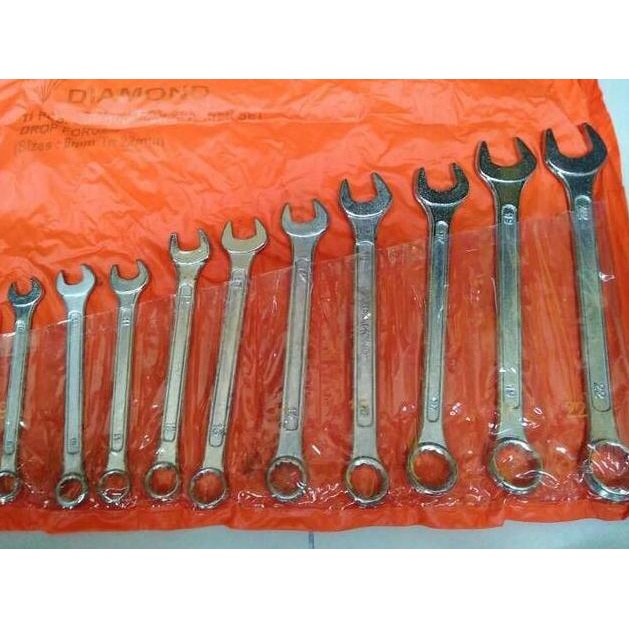 Ring Pas Set 11 pcs Diamond Kunci Ring Pas Set