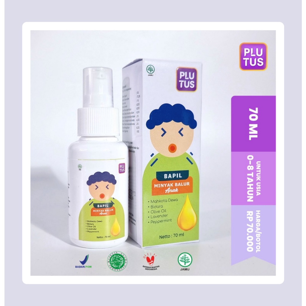 PLUTUS Bapil Dan Lelap Free Madu Saga Cair Untuk Anak Minyak Telon Plus