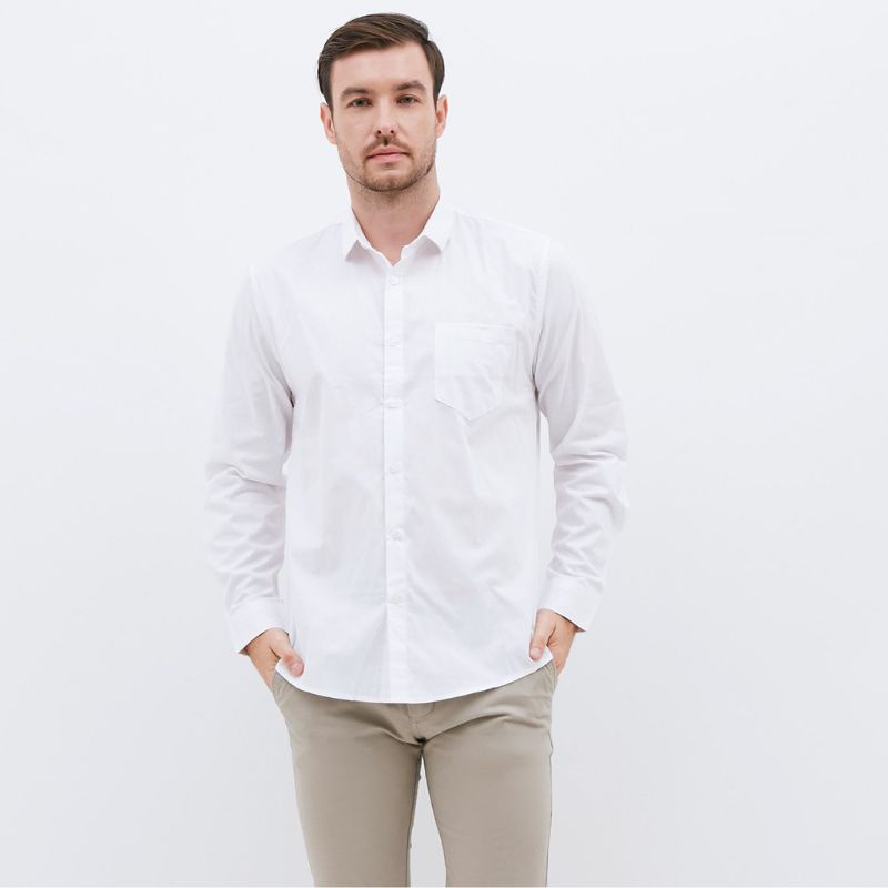 KEMEJA POLOS DVC / KEMEJA LENGAN PANJANG PREMIUM