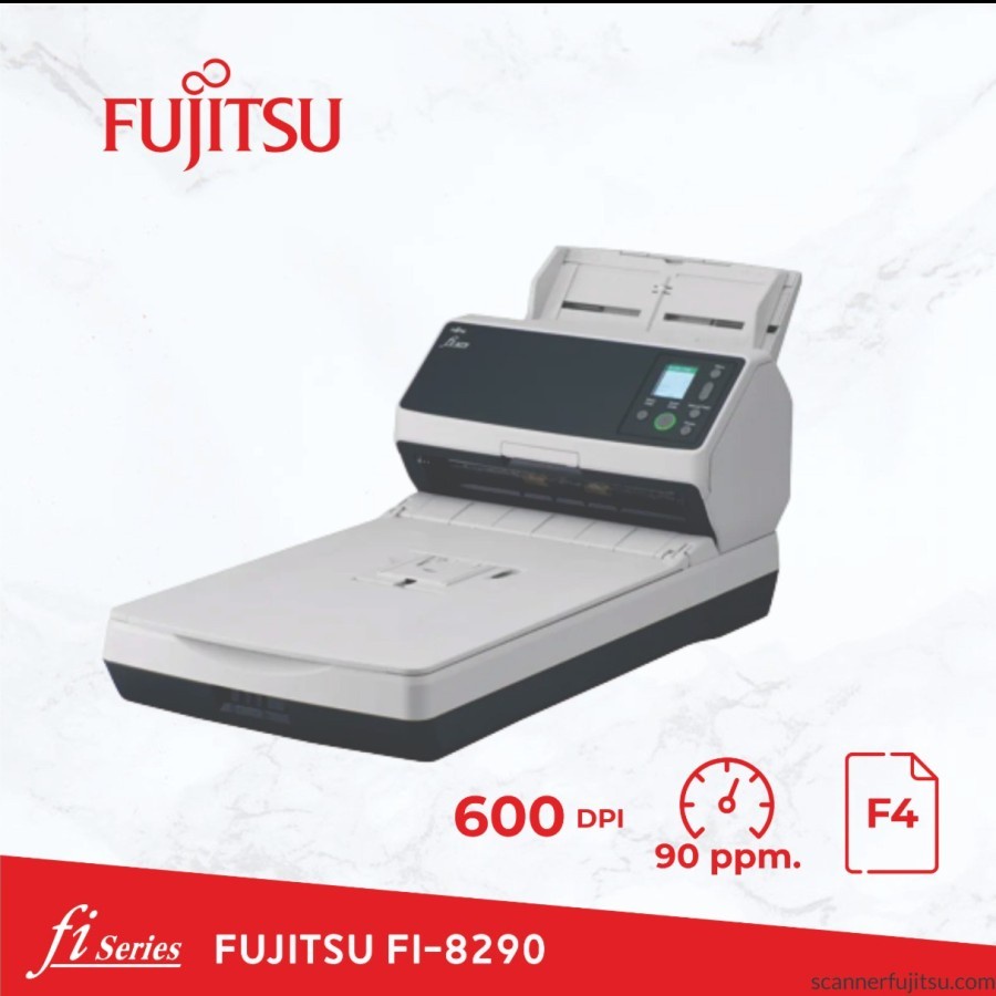 Scanner A3 Fujitsu Fi-8290 ADF+Flatbed - Fi8290 Garansi Resmi - 90ppm