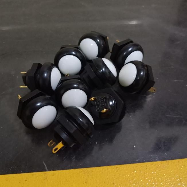 Otto P9 Clicky Push Button Switch Tombol 12mm Putih