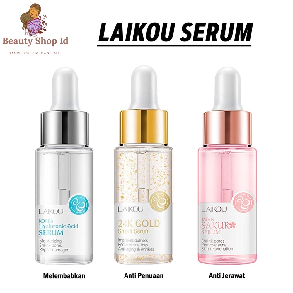 Beauty Jaya - LAIKOU Serum Shrink Pores Sakura Jepang untuk Mengecilkan Pori Wajah