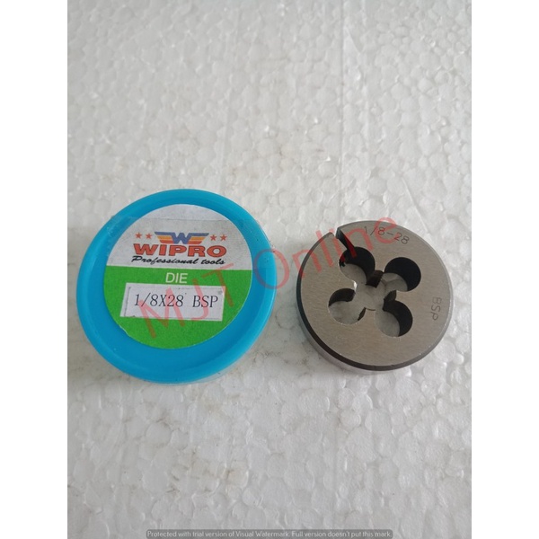 Mata Snai Senai Pipa / Round Dies 1/8 x 28 BSP WIPRO