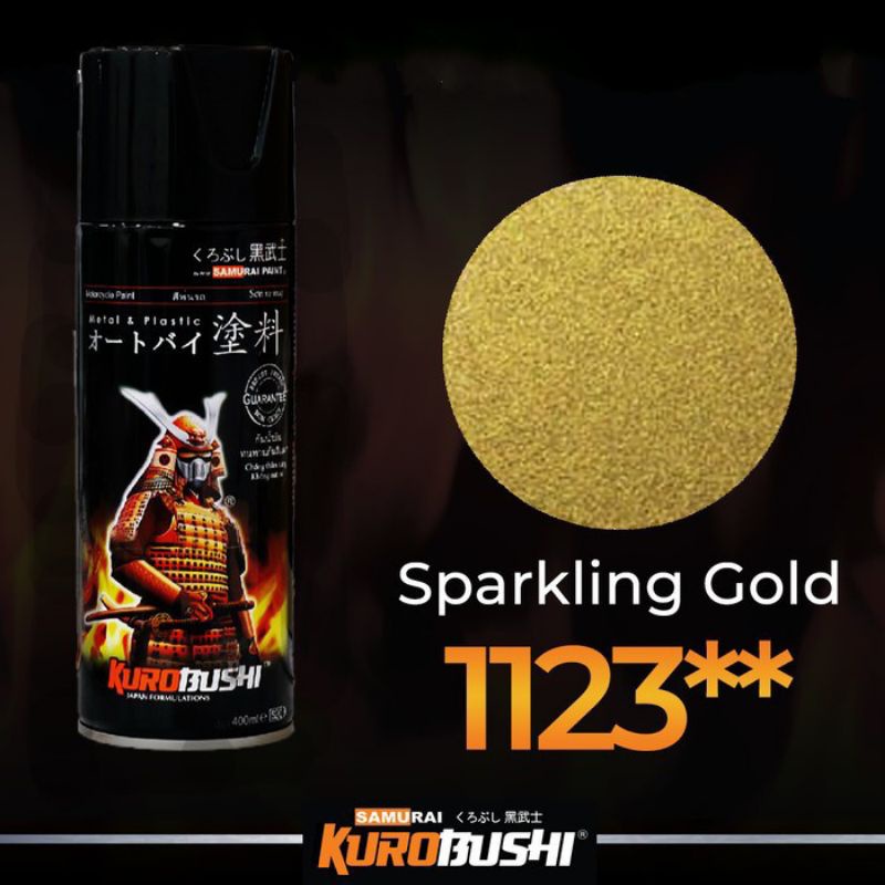 Pilok Emas Sparkling Gold 1123** Samurai Paint Cat Semprot Sepeda Motor Mobil Velg Helm